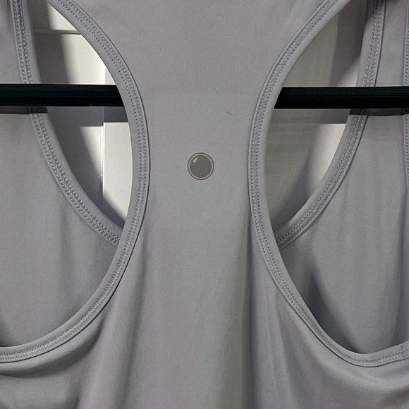 Ultra Soft Lightweight Grey Racerback Tank Top | Yogalicious - Picture 4 of 4